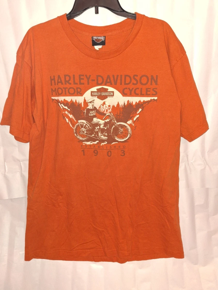 Harley-Davidson Orange Vintage T-Shirts for Men for sale | eBay