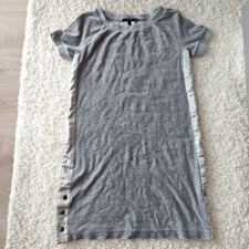 USED GUCCI GRAY SHORT-SLEEVED DRESS, SIZE GOOD