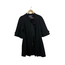 VINTAGE Va Va by Joy Han Women’s Trench Coat in Black Size XS