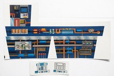 Vintage Star Wars Jabba the Hutt Dungeon Replacement Toy Stickers Peel & Stick