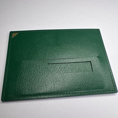 Rolex Green Leather Warranty Card Holder Wallet 4365545.275 w