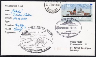 Antártica "ALEMANIA" 2004" Cachet HELI Señales de vuelo ¡¡mira escaneos!! 11 8 24