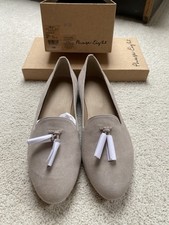 BNIB Phase Eight Frankie Shoes Pumps Flats Grey UK 8 7 Euro 41
