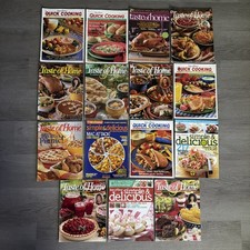 Taste of Home Magazines Lot Of 15 Quick Cooking Simple Delicious Mix Vintage M06
