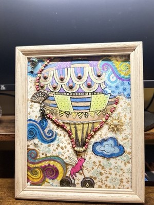 Handcrafted with Upcycled Materials Art When Pigs Fly Canvas Art Wall Art
