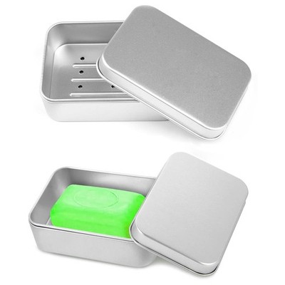 2 Stück Seifenbox, Seifendose Reise, Seifenkiste Aluminium, Hostel Hotel Wohn...