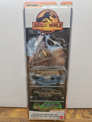 2018 Mattel Matchbox Jurassic World Land 'N Air Team Fleet 5-pack - 1:64 