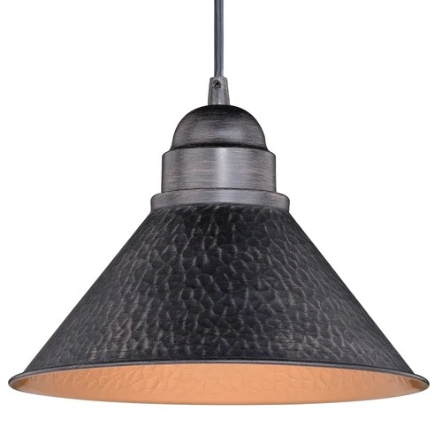 Vaxcel Lighting T0349 Outland 1 Light 10"W Outdoor Pendant - Grey - Picture 5 of 12