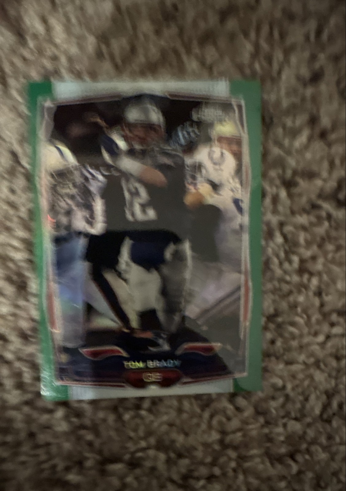 2014 Topps Chrome - Tom Brady #62 Green Refractor