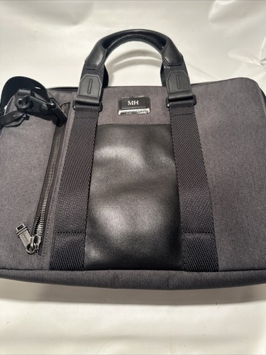 TUMI ALPHA BRAVO Aviano Maletín Delgado 2 Vías Bolso de Negocios Nylon Color Negro Para Hombres - Imagen 19 de 23