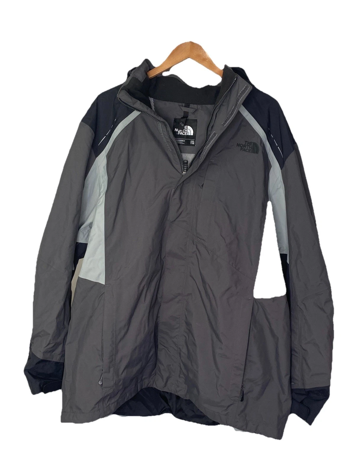 The North Face Men’s outdoor jacket winter cool weather Hooded gray Size XXL