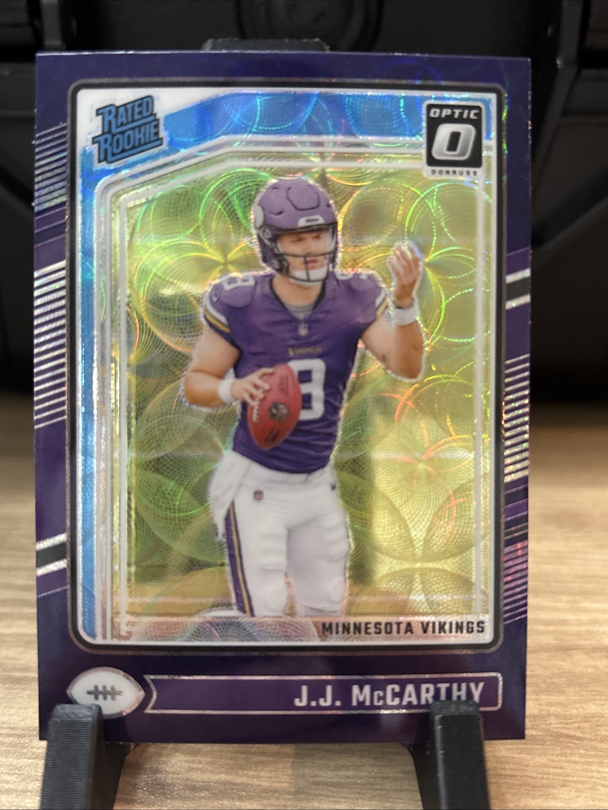 2024 Donruss Optic #235 J.J. McCarthy Purple Scope