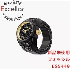 FOSSIL Watch Ring ES5449 Black Stainless Steel NWT Unopened