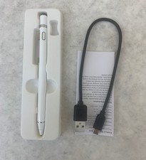 NTHJOYS K825 2-in-1 Smooth 145mm USB White Stylus Pen for IOS/Android iPad