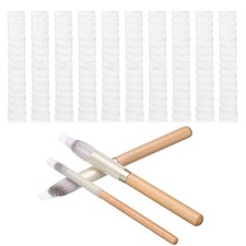 50Pcs Makeup Brush Protector, 7cm PE Plastic Mesh Sleeve Cover, Clear