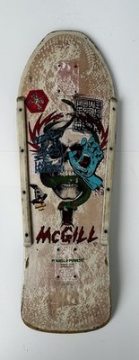 Powell Peralta Mile McGill Original 190s Bones Brigade Skateboard. Vintage Rare