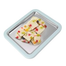 Rolled Ice Cream Maker Stainless Steel Cold Pan Plate Homemade DIY HEN