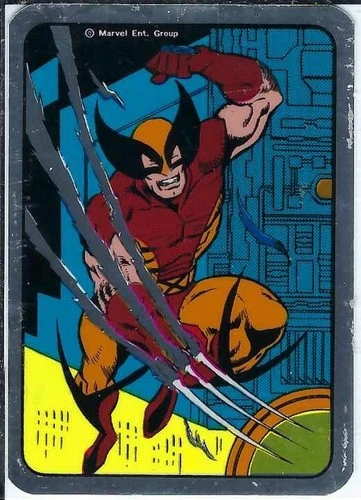 Vintage 1990 Marvel Universe Wolverine Vending Machine Prism Sticker