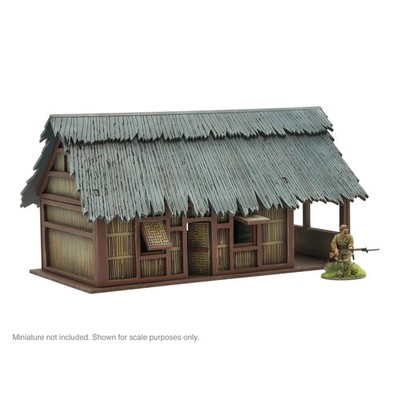 Pacific Theatre großes Gebäude MDF Gelände - Bolt Action - brandneu