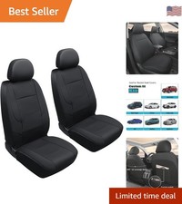 Front Car Seat Cover for Kia,Faux Leather Bucket Seat Protectors Waterproof, ...