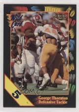 1991 Wild Card Draft 5 Stripe George Thornton #136 Rookie RC 0j6. rookie card picture