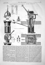 Old 1867 Paris Exhibition Davies Steam Striker Instruments Engineerin Victorian
