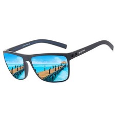 Polarized Sunglasses for Men Lightweight TR90 Frame UV400 Protection Square S...