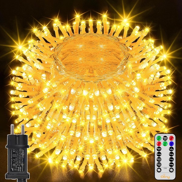 Lichterkette AußEn 40M 400 Led Lichterkette Warmweiß 8 Modi Mit-image