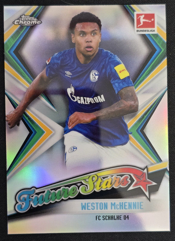 Weston McKennie 2019-20 Chrome Future Stars #FS11 Refractor FC Schalke 04