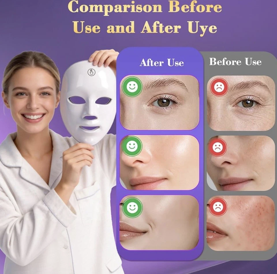 Red Light Therapy Face Mask - image 3 of 4