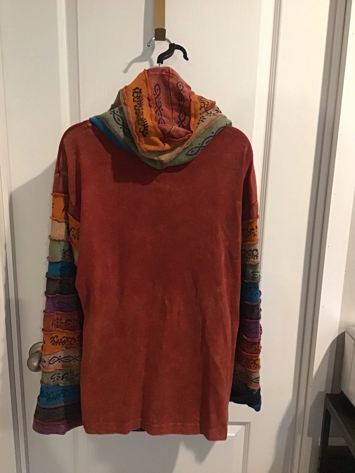 Greater Good Network Rainbow Patchwork Hoodie Jac… - image 8