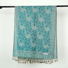 Women Pashmina Scarves & Shawls Soft Silky Reversible Paisley Scarves Shawl UK