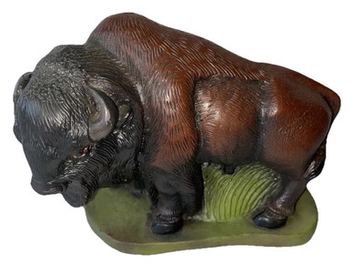 Vintage Buffalo Figurine Fait Au Canada by Vanstone Vancouver B.C  4  Rare Find