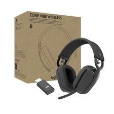 Image of Logitech Zone Vibe Wireless Bluetooth® headphones with noise-cancelling mic, USB