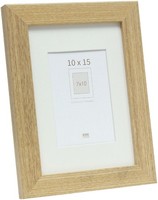 Deknudt S66KH1 Bilderrahmen Eichenfarbe Passepartout Weiß 10X15 Cm