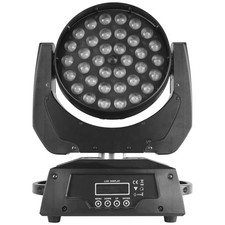 36x18W LED RGBWA UV Wash Zoom Moving Head Stage Light DMX Lighting DJ Disco Xmas