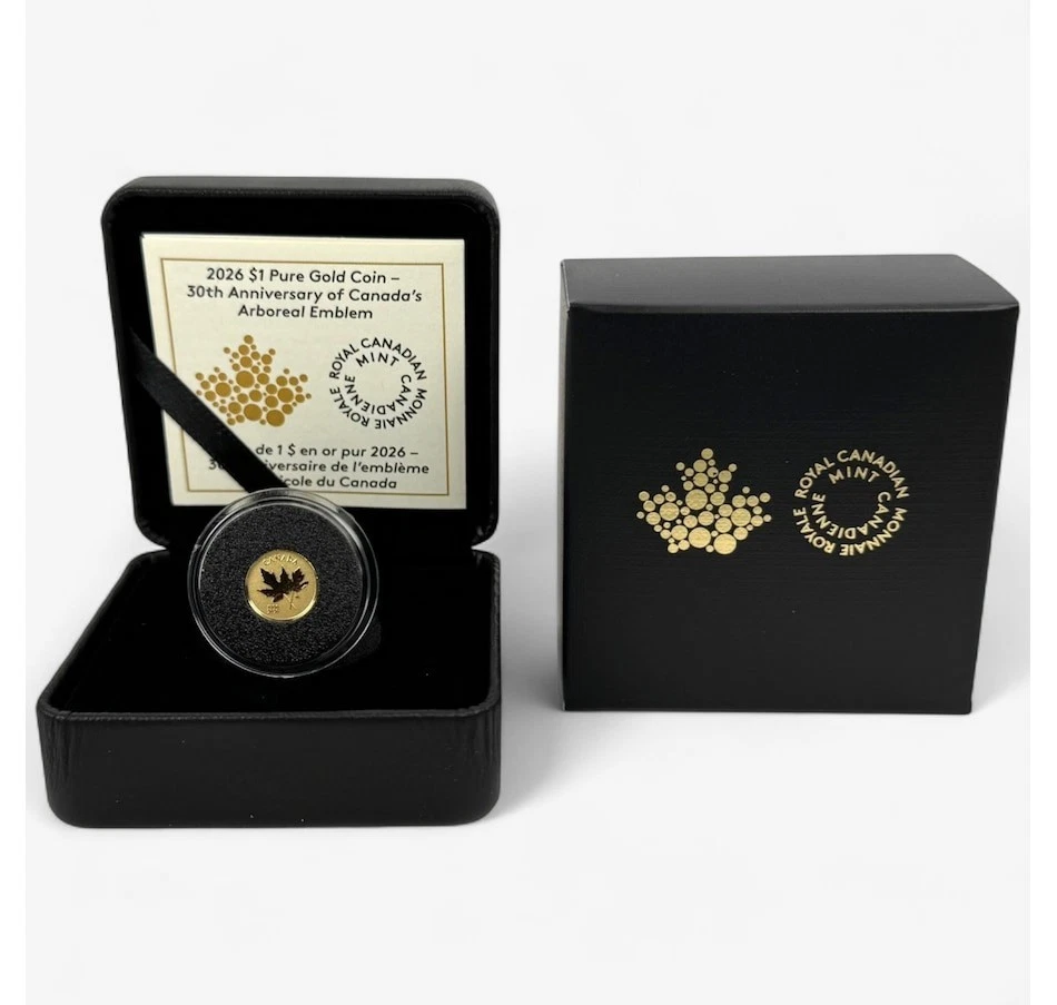 ARBOREAL EMBLEM 2026 CANADA 0.5 gram .9999 Pure 24k GOLD Bullion $1 Coin - Image 2 of 4