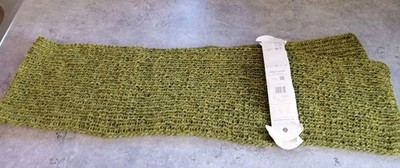 Schal aus Rowan Felted Tweed oliv 20x140cm 25% Alpaka 50% Wolle weich Handarbeit