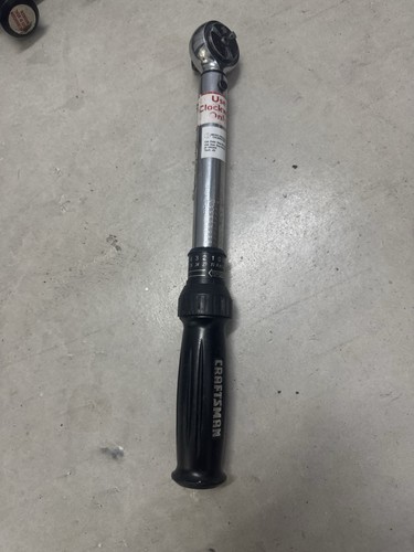 CRAFTSMAN 44593 MICROTORK TORQUE WRENCH 3/8" 44593-9 Made In USA 25-250 Inch Lb