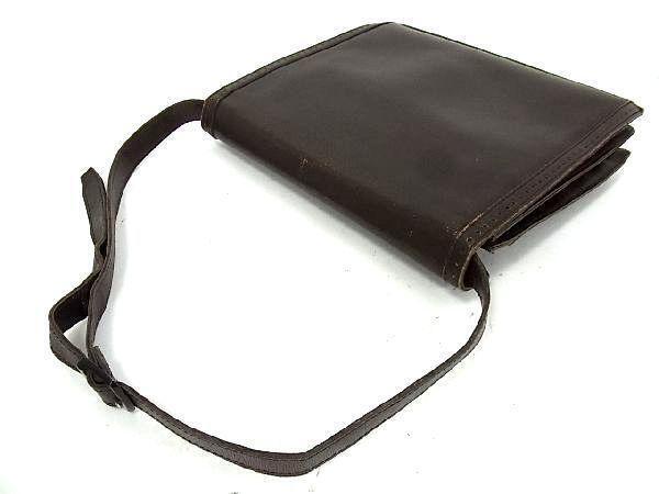 Borsa a tracolla Saint Laurent in pelle marrone originale media donna Francia