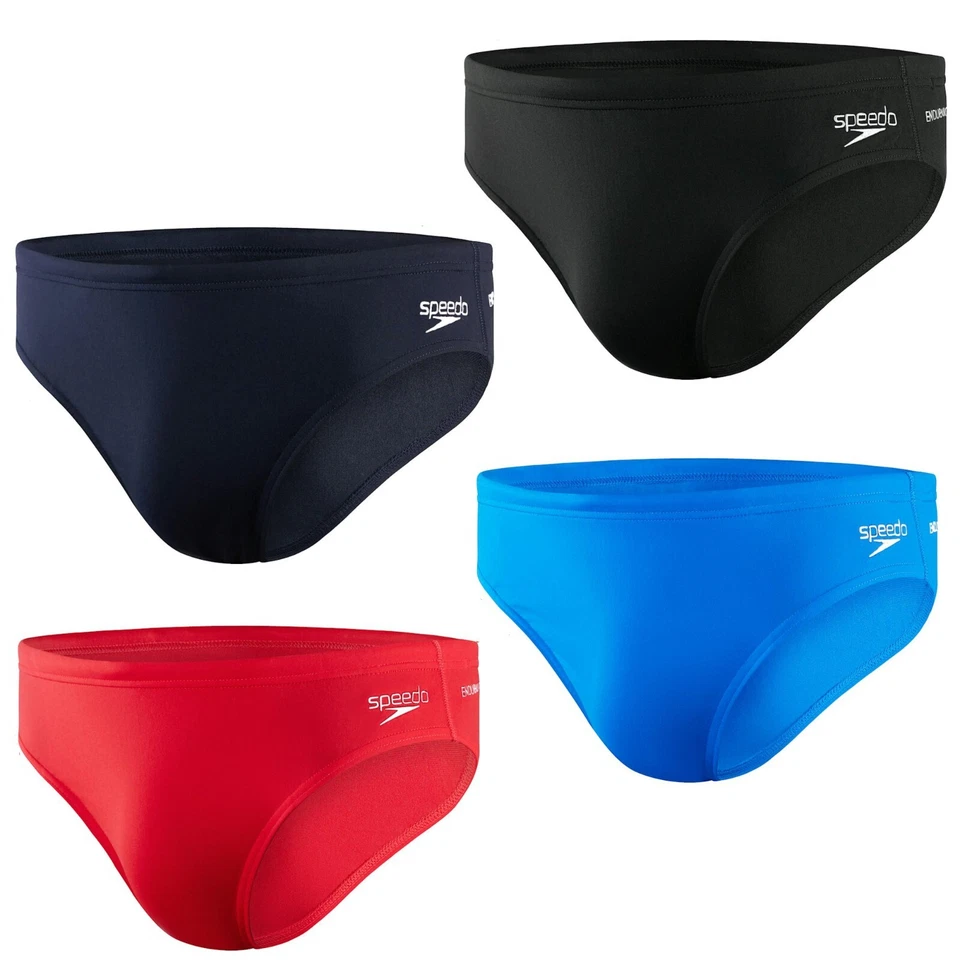 Speedo Badehose f. Herren Schwimmhose einfarbig Eco Endurance brief 7cm Badeslip
