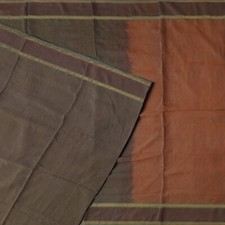 Vintage Gray Sarees 100 Pure Silk Handwoven South Indian Sari 5YD Craft Fabric