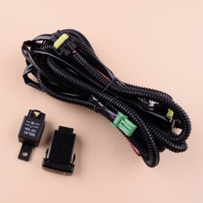 LED Fog Light Wiring Harness Switch Relay Kit Fit For Toyota Highlander Prius