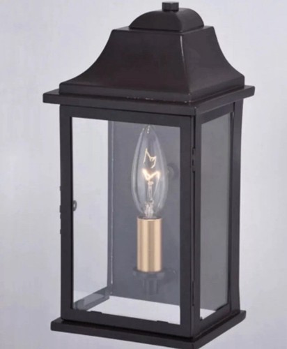 Vaxcel T0564 Bristol 1 Light 11 inch Oil Burnished Bronze and Light Gold Outdoor - Picture 4 of 5