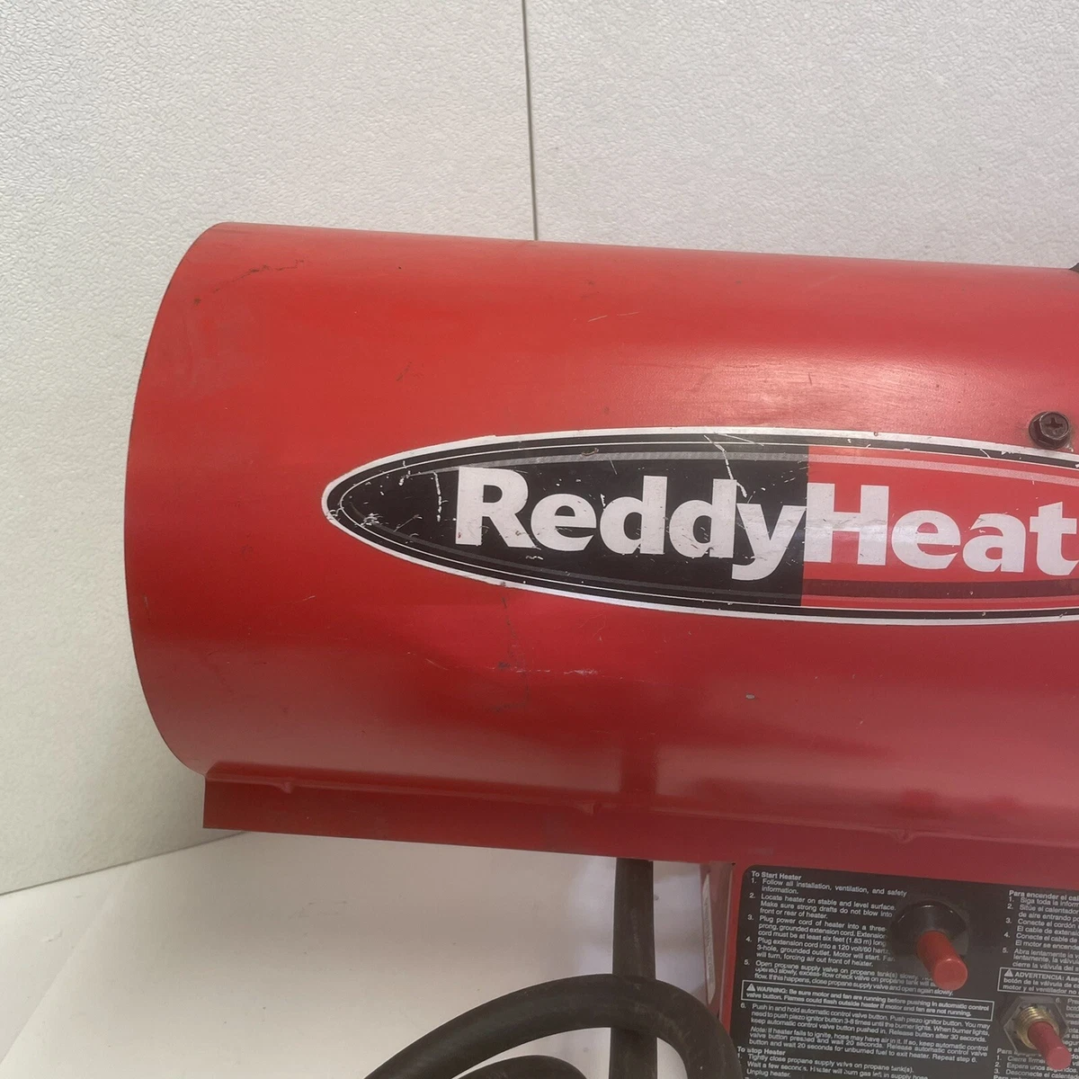 Reddy Heater Propane 30,000 BTU Heats up to 700 Sq Ft Forced Air Red  18u0026#034; RLP30 | eBay