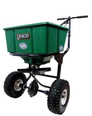 LESCO 092807 Broadcast Push Spreader - 50 Lb. Capacity
