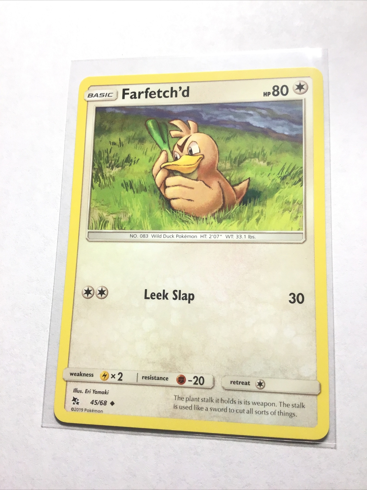 FARFETCH'D - 45/68 - Hidden Fates - Pokemon Card - NM