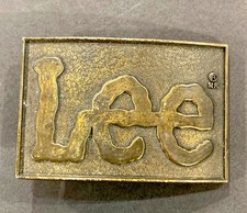 Lee Jeans Clothing Company Vintage 1970  s Cowboy Western Wear Belt Buckle