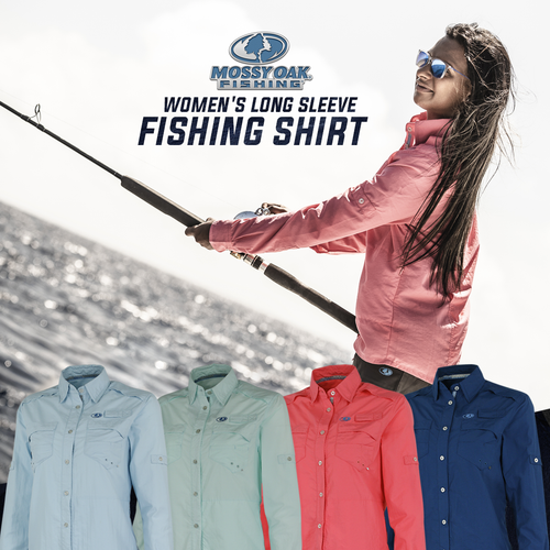 Mossy Oak Women's Long Sleeve Button 