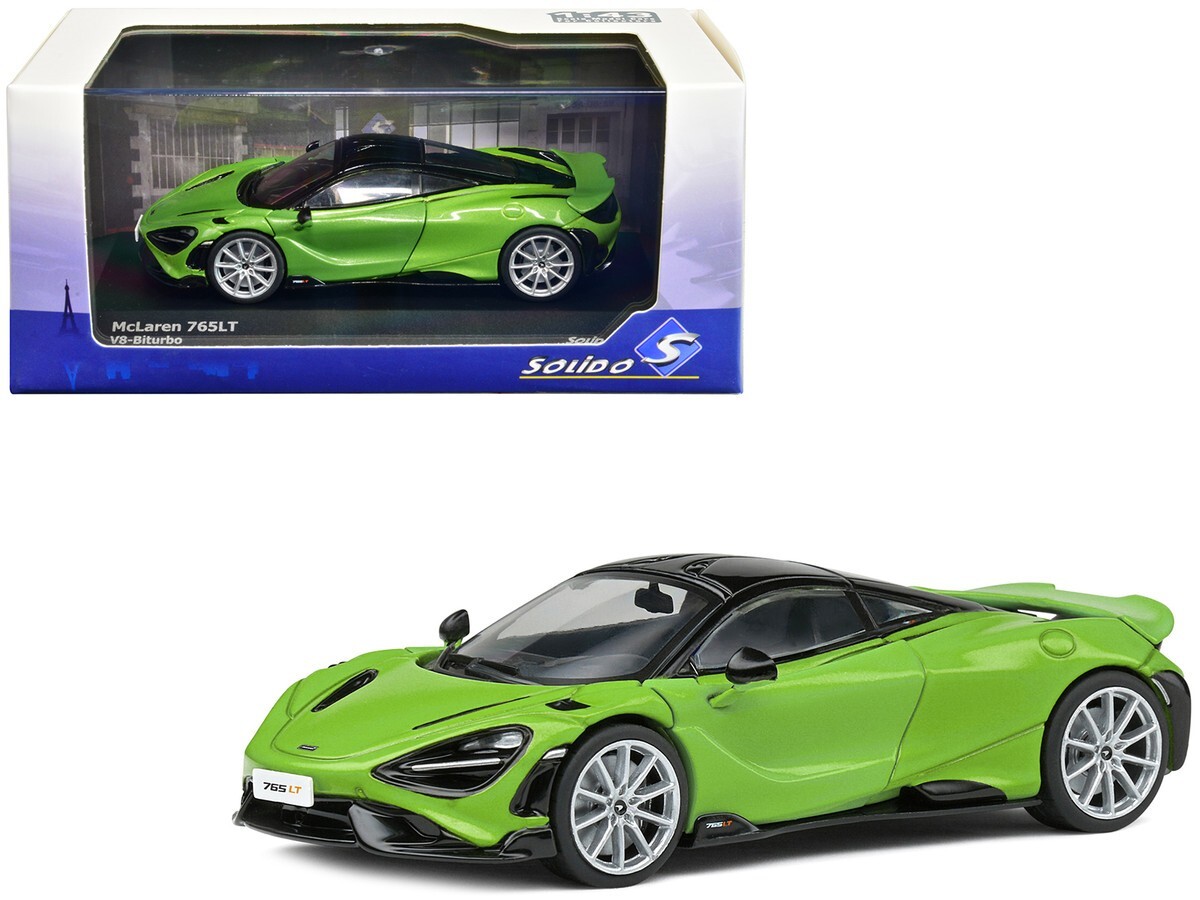 1/43 Mclaren 765 LT Lime Green 2020 Diecast Model Car By Solido